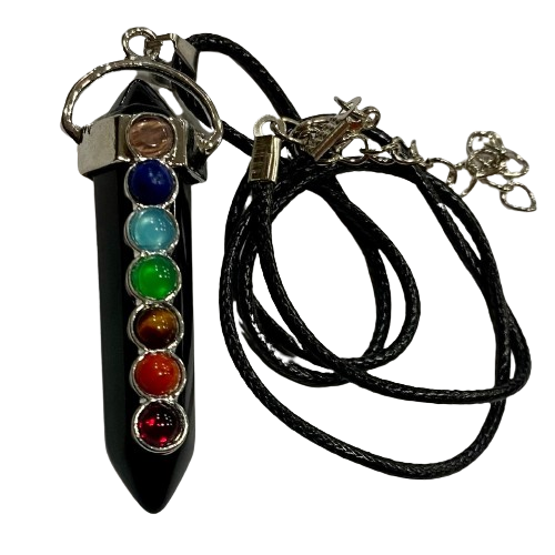 COLGANTE 7 CHAKRAS-PIEDRA ONIX / M:$2.900 - D:$4.900