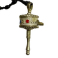 COLLAR ÓNIX TIBETANO CON RUEDA DE ORACIÓN / M:$4.900 c/u - D:$5.900 c/u