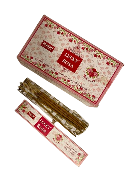 INCIENSO LUCKY ROSA – CAJA DE 12 CAJITAS / OFERTA: $6.900