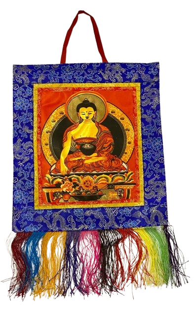 THANGKA BUDA - TAPIZ BANDERA BUDISTA / M: $4.900 - D: $6.900