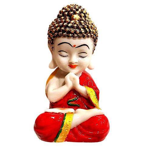 BUDA MEDITANDO 18CM – PAZ, EQUILIBRIO Y CONEXIÓN INTERIOR - ROJO / M:$7.900 - D:$9.900