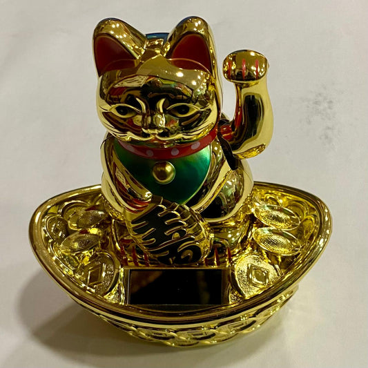 GATO DE LA FORTUNA SOBRE COFRE--//--M:$4.900--D:$6.900