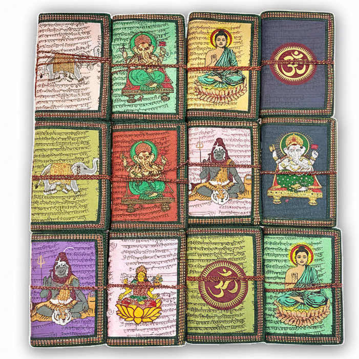 LIBRETA ARTESANAL – DISEÑO  ÉTNICO - 15 X 10CM / M: $2.900 - D: $3.900