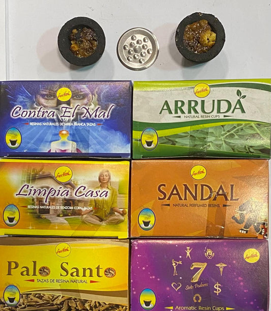 SAHUMERIO EN VASO DE CARBON -/-OFERTA : 12 CAJAS / $6.000