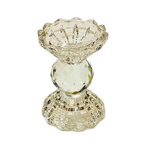 CANDELABRO PORTA VELA VIDRIO / M: $3.900 - D: $4.900