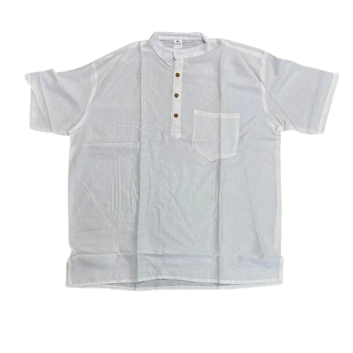 CAMISA KURTA TUNICA PARA HOMBRE - BLANCO / M:$4.900 - D:$6.900