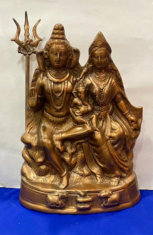 SHIVA - PARVATI -GANESHA FIGURA--//--OFERTA $180.000