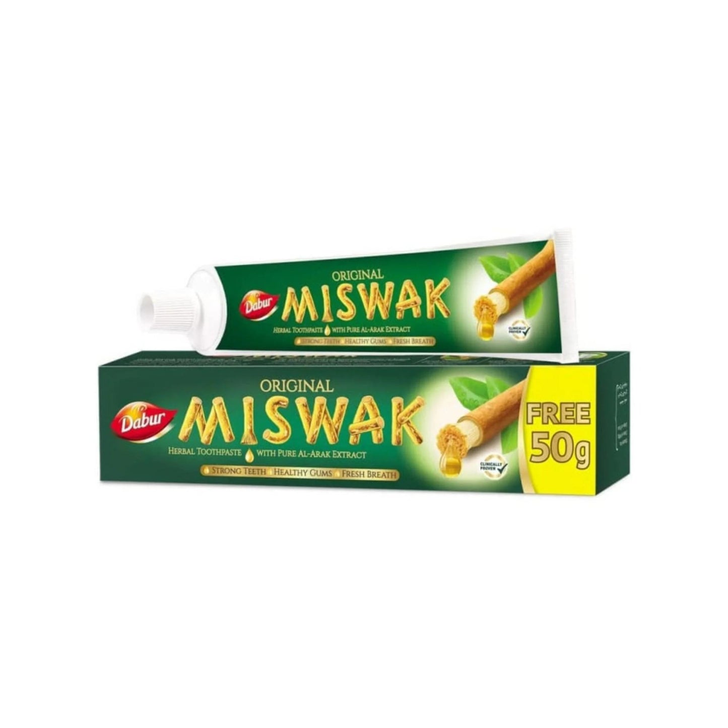 PASTA DENTAL HERBAL DABUR MISWAK ORIGINAL --//--M:$5.900 - D:$6.900