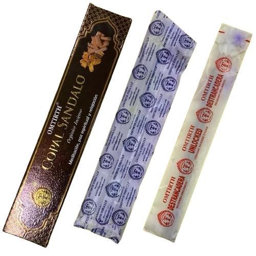 3 INCIENSO NAG CHAMPA ORGÁNICO - COPAL SÁNDALO / OFERTA: $2.000