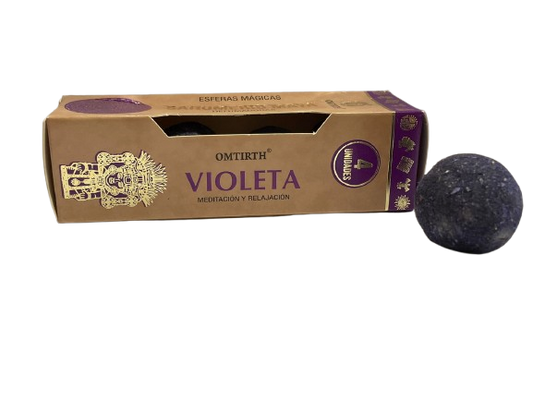 ESFERAS MÁGICAS SAHUMERIO VIOLETA (Meditación y Relajación) / M: $2.900 - D: $3.900