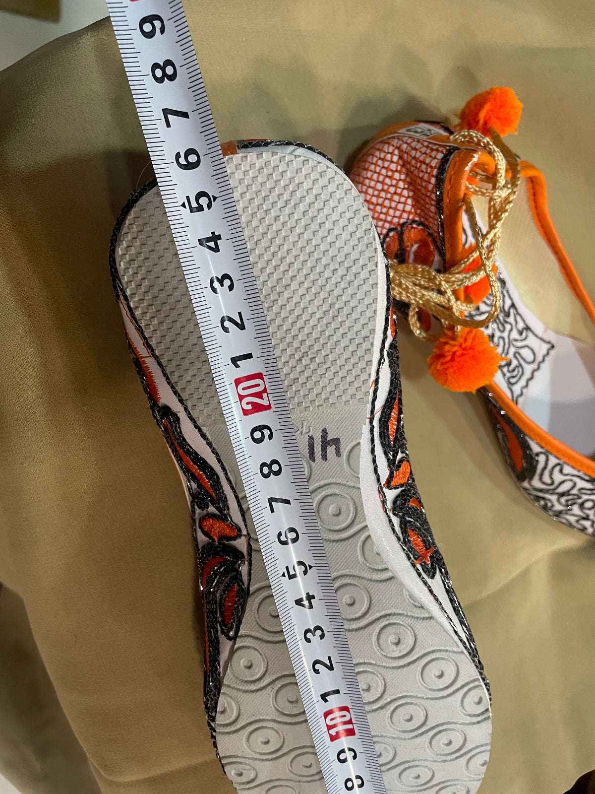 ZAPATOS - NARANJO BLANCO 25CM/ OFERTA $7.000