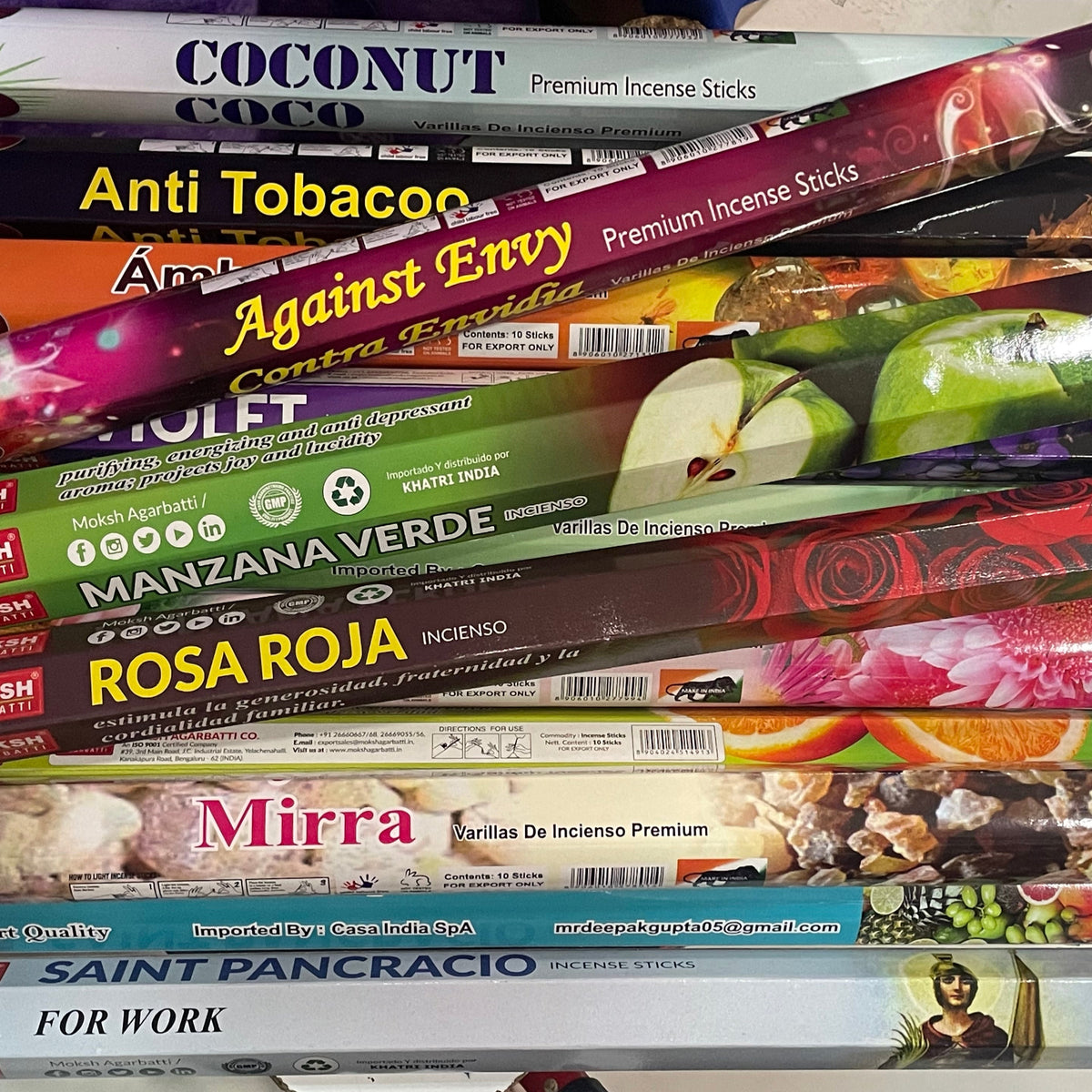 INCIENSO 40CM XL JUMBO HEXAGONAL - ANTI TABACO / M: $1.000 - D: $1.500