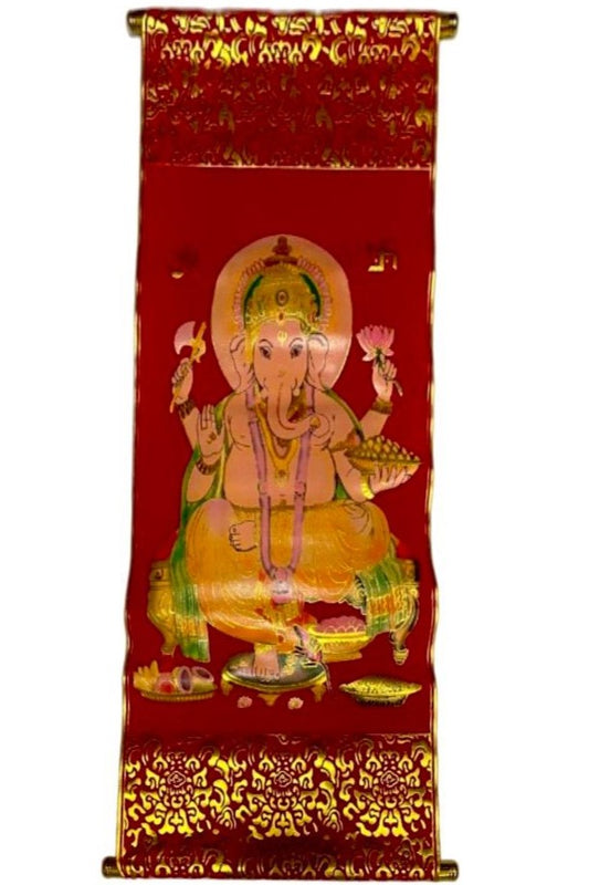 PENDÓN COLGANTE EN GAMUZA DE DIOS GANESHA / M: $9.900 - D: $12.900