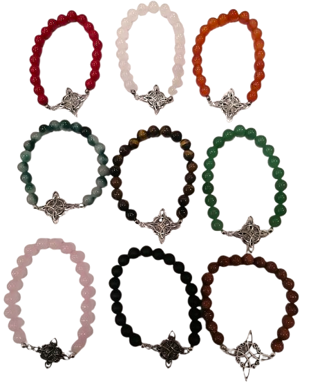PULSERA DE CUARZO CON NUDO DE BRUJA / M: $2.900 - D: $3.900