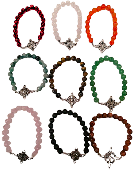 PULSERA DE CUARZO CON NUDO DE BRUJA / M: $2.900 - D: $3.900