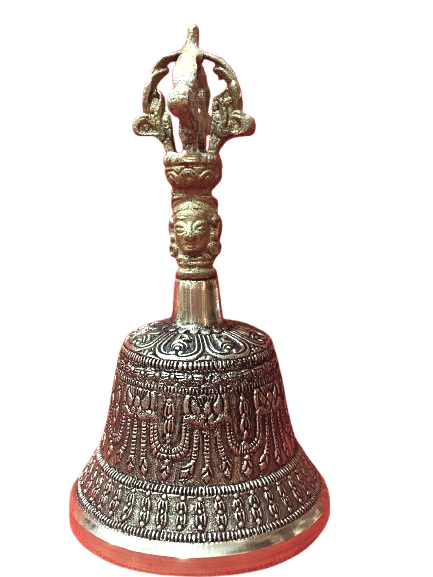 CAMPANA TIBETANA DE BRONCE NEPAL - 15 x 8.5 cms - EQUILIBRIO Y ESPIRITUALIDAD / M: $28.000 - D: $32.000