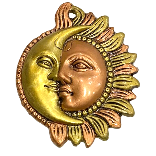 Colgante de Metal Sol y Luna – Un Símbolo de Equilibrio y Energía / M: $6.900 - D: $7.900