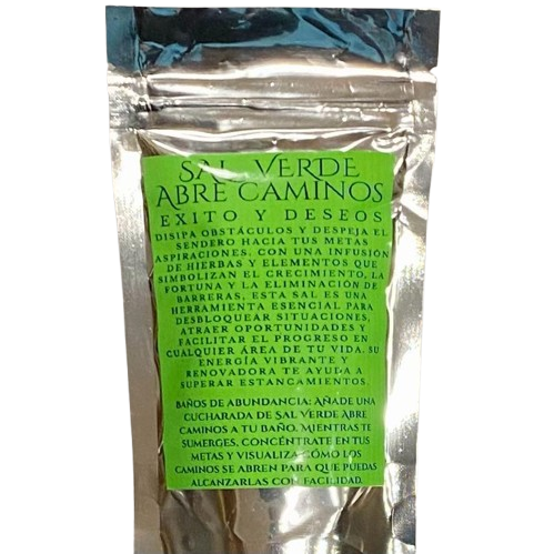 SAL DE BAÑO VERDE – ABRE CAMINOS Y ÉXITO / M: $2.900 - D: $3.900