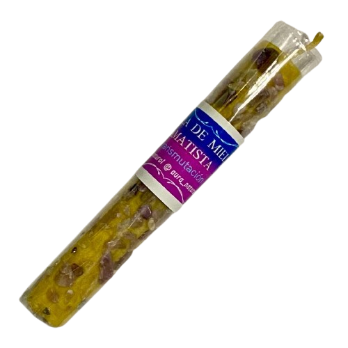 VELA MIEL CON AMATISTA / M: $1.600 - $2.000