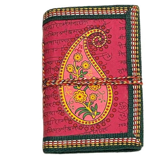 LIBRETA ARTESANAL – DISEÑO BURDEO ÉTNICO - 12 X 8CM / M: $1.900 - D: $2.900