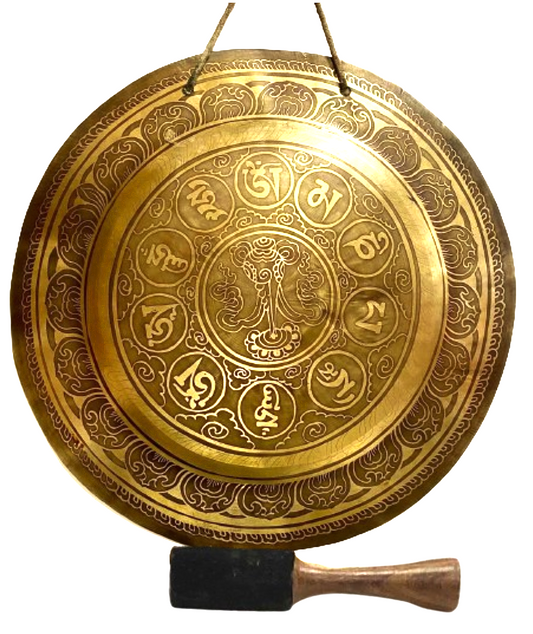 GONG CON MAZO - DISEÑO DE CONCHA TIBETANA / M:$149.000 - D:$189.000