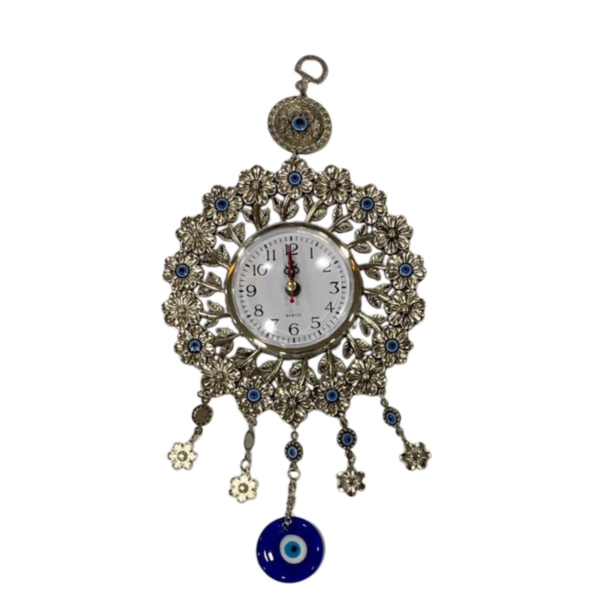 RELOJ MURAL OJO TURCO - FLORES / M: $9.900 - D: $12.000