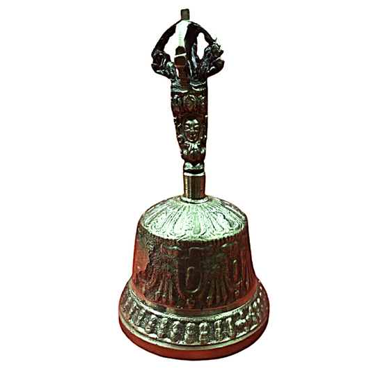 CAMPANA TIBETANA DE BRONCE - HECHA EN NEPAL 12 x 6cm / M: $16.000 - D: $20.000