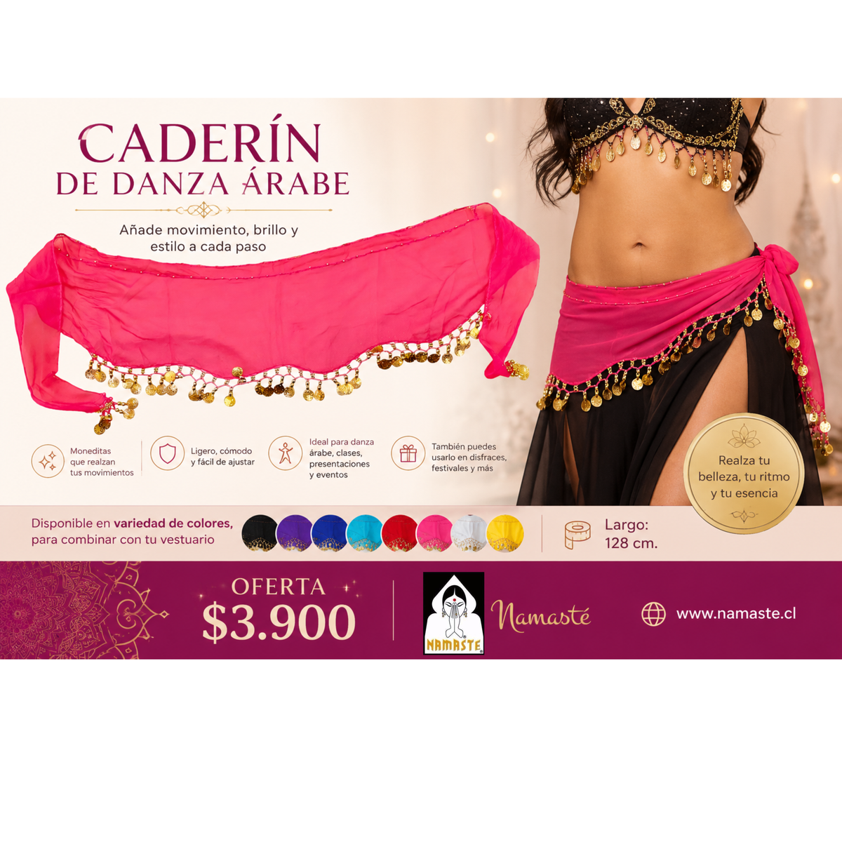 CADERÍN DE DANZA ÁRABE – BÁSICO / Oferta $3.900