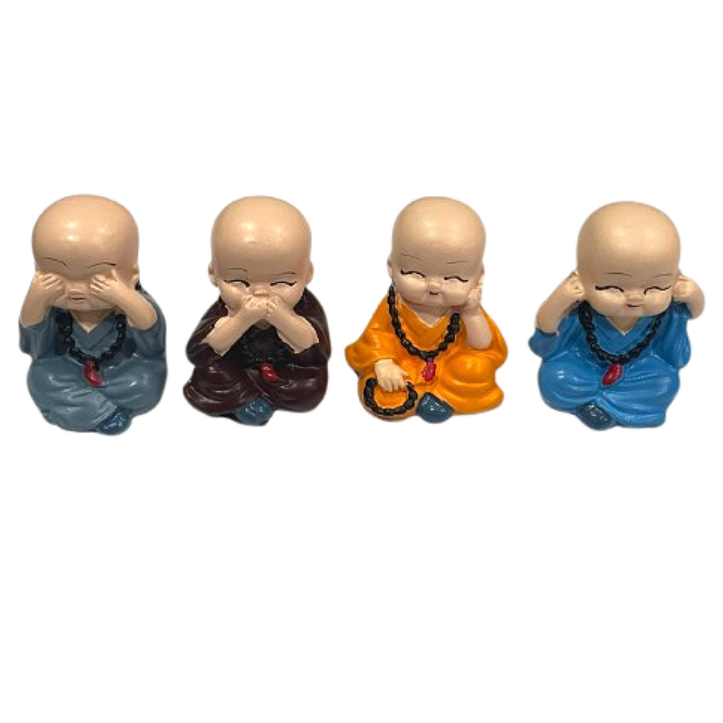 SET DE 4 BUDAS SABIOS 4.5CM / M: $5.900 - D: $6.900