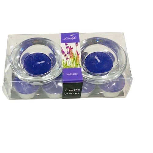 SET DE 2 CANDELABROS PORTA VELA + 10 VELAS AROMÁTICAS / M: $3.900 - D: $4.900