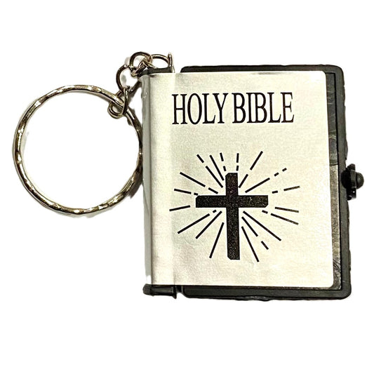 LLAVERO CON BIBLIA EN INGLÉS – HOLY BIBLE MINIATURA / M:$1.000 - D:$1.500