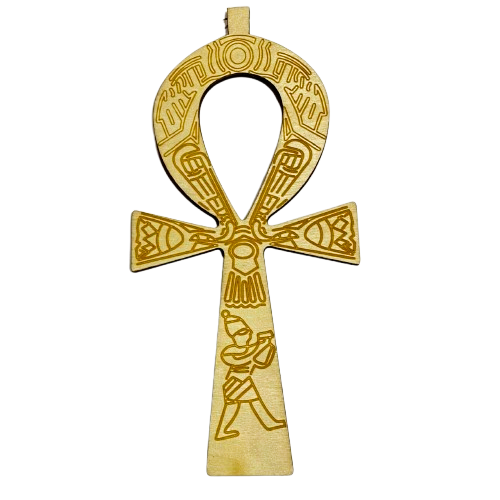 CRUZ ANKH EGIPCIA EN MADERA / M: $3.900 - D: $4.900