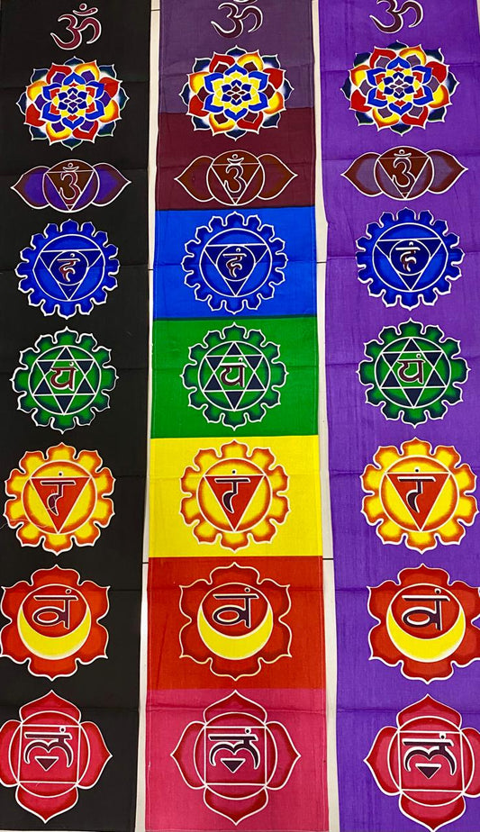 7 CHAKRA - COLGANTE TELA --//--M:$3.900 - D: 4.900
