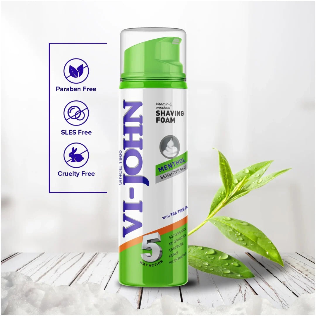 ESPUMA DE AFEITAR VI-JOHN 5 EN 1 / M: $3.900 - D: $4.900