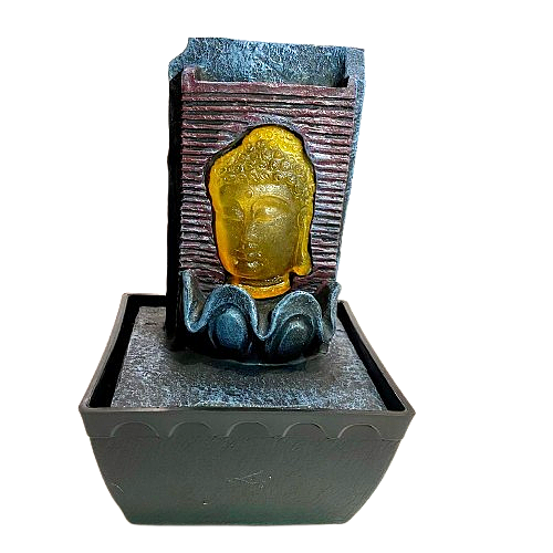 CASCADA DE AGUA BUDA 17 CM – RELAJACIÓN Y ARMONÍA ✨ / M: $12.900 - D: $14.900