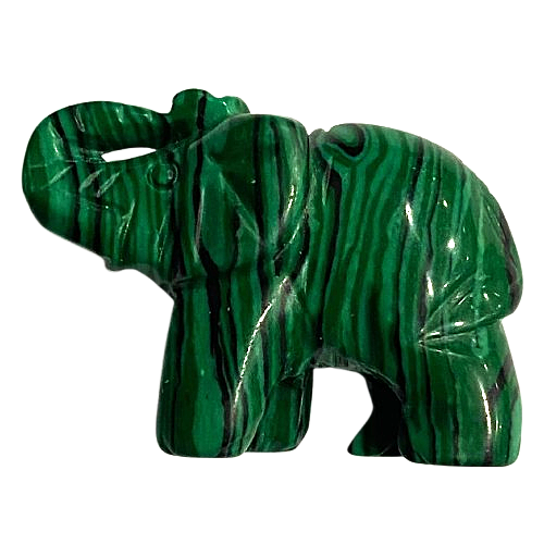 🐘 ELEFANTE DE MALAQUITA 🐘 TRANSFORMACIÓN, PROTECCIÓN Y EQUILIBRIO EMOCIONAL / M: $2.900 - D: $3.900