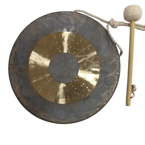 🎶 GONG TIBETANO CON BAQUETA - HECHO A MANO EN NEPAL 🎶/ $249.900