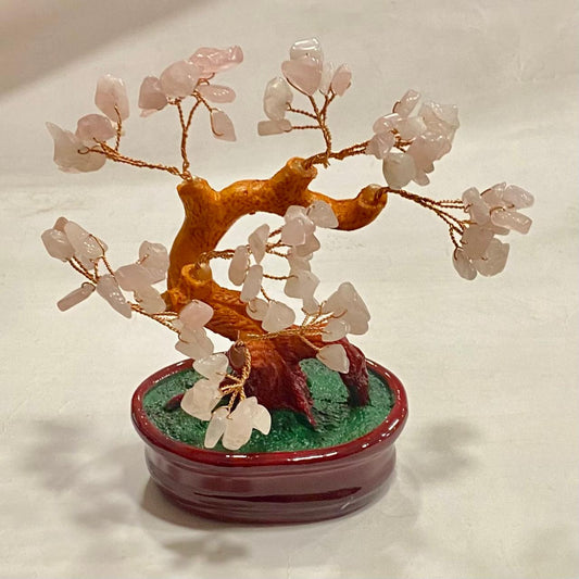 ÁRBOL BONSAI - CUARZO ROSADO / M: $4.900 - D: $6.900