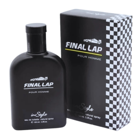 FINAL LAP EAU DE TOILETTE - FRAGANCIA MASCULINA / PRECIO OFERTA $3.900