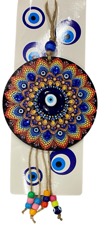 MANDALA FLOR CON OJOS TURCOS / M: $3.500 - D: $4.500