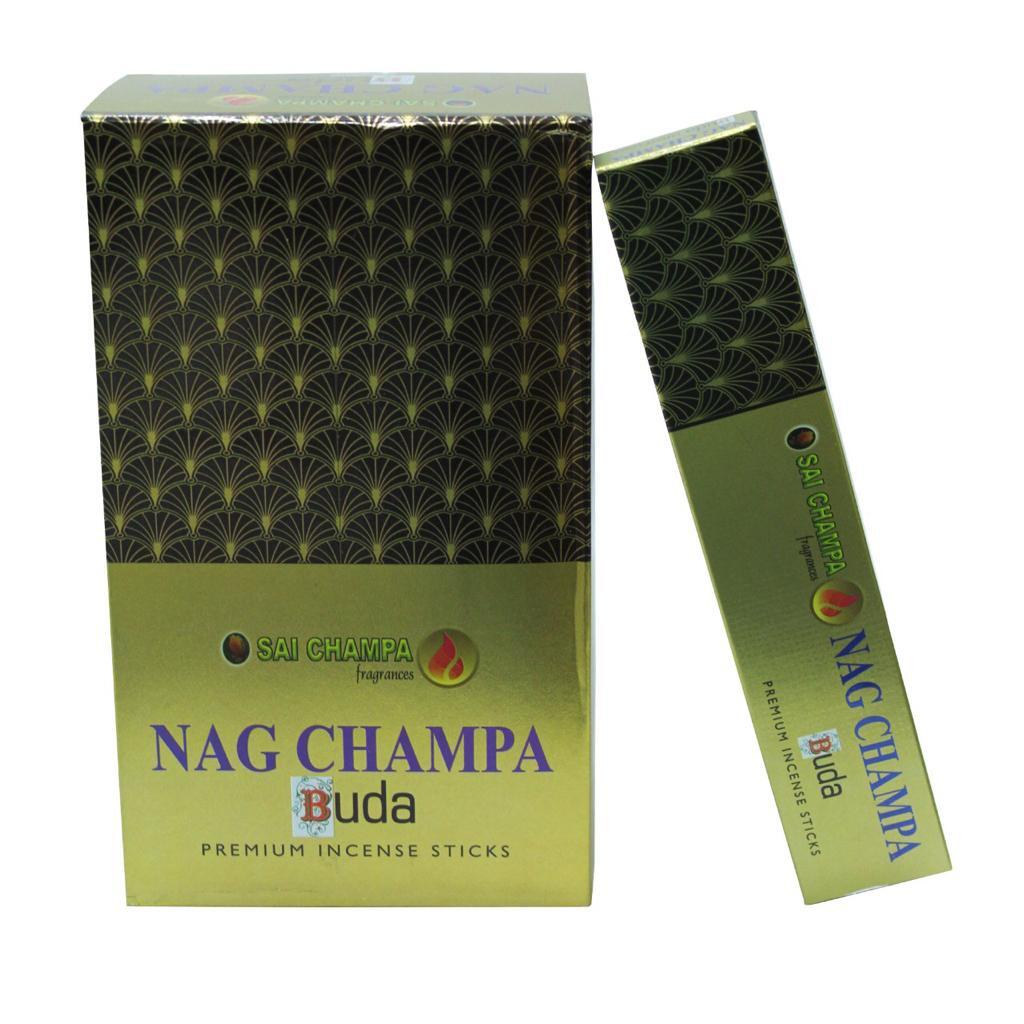 12 CAJITAS INCIENSO NAG CHAMPA - BUDA / M: $6.000 - D: $7.900