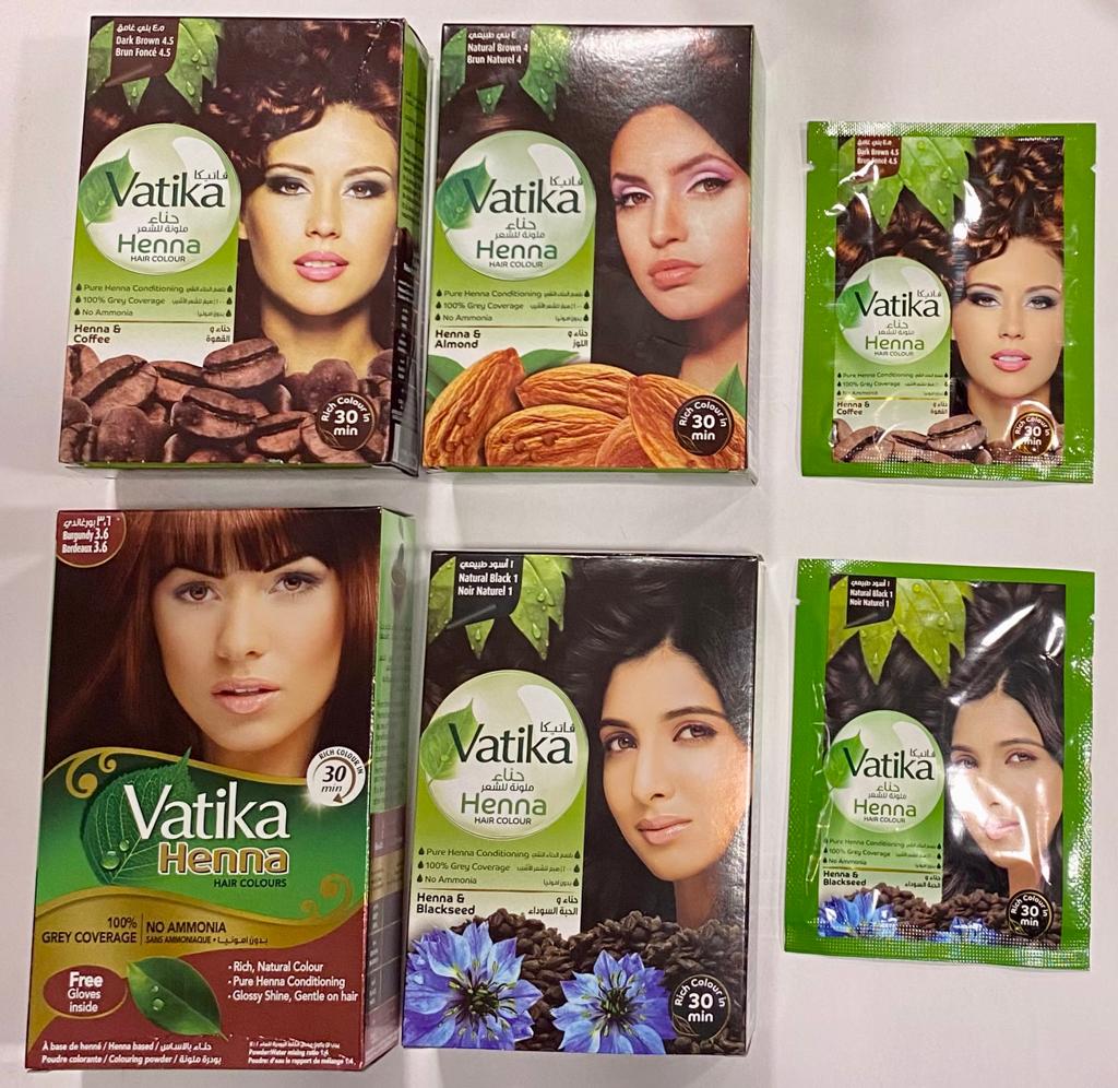 HENNA TINTURA COLORACION PARA PELO - VATICA- M:$6.900 - D:$8.900